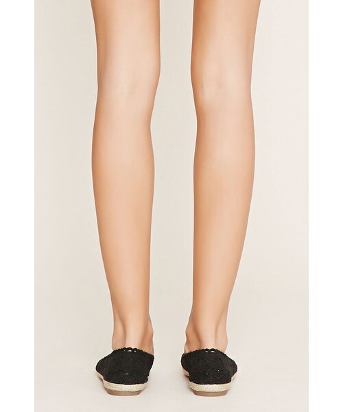 FOREVER 21(フォーエバー トゥエンティーワン)の「FOREVER 21 crochet espadrille flats(シューズ・レディース・Black/Pink/White/Blue・5.5/6/6.5/7/7.5/8/8.5/9/10)」の8枚目の写真