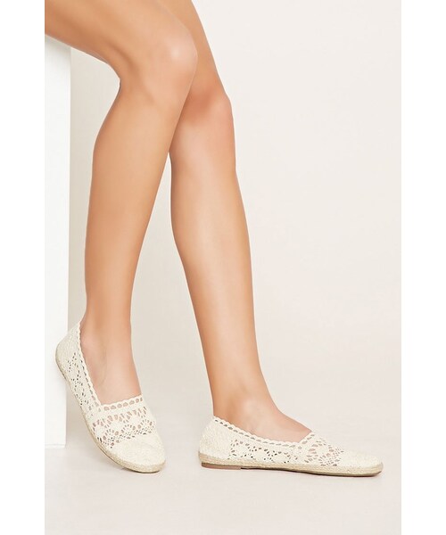 FOREVER 21(フォーエバー トゥエンティーワン)の「FOREVER 21 crochet espadrille flats(シューズ・レディース・Black/Pink/White/Blue・5.5/6/6.5/7/7.5/8/8.5/9/10)」の22枚目の写真