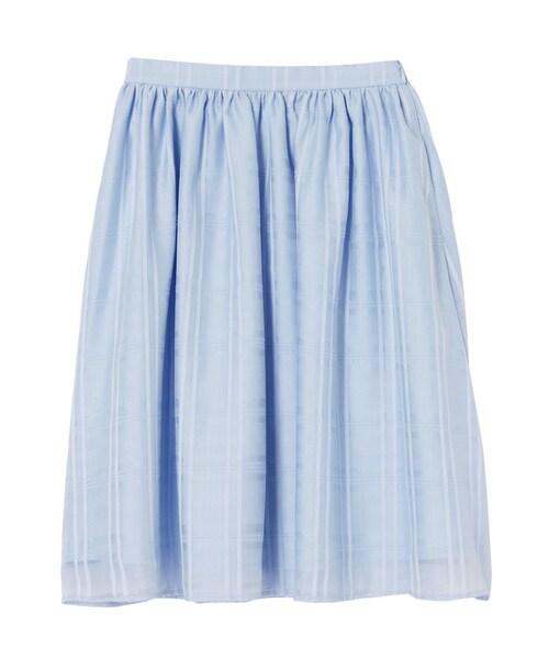 MERCURYDUO（マーキュリーデュオ）の「【DUO】 オーガンジーチェックスカート（スカート・レディース・オフホワイト/ライトオレンジ/アイスブルー・F）」の18枚目の写真