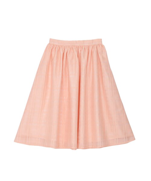 MERCURYDUO（マーキュリーデュオ）の「【DUO】 オーガンジーチェックスカート（スカート・レディース・オフホワイト/ライトオレンジ/アイスブルー・F）」の3枚目の写真