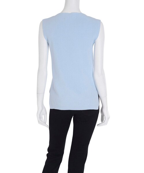 MERCURYDUO（マーキュリーデュオ）の「【BSC】 サイドスリットボトルネックノースリニット（トップス・レディース・オフホワイト/ブラック/ベビーピンク/オレンジ/イエロー/アイスブルー）」の13枚目の写真