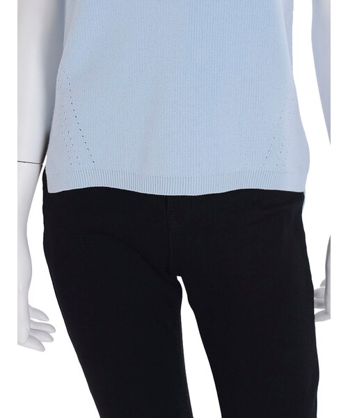 MERCURYDUO（マーキュリーデュオ）の「【BSC】 サイドスリットボトルネックノースリニット（トップス・レディース・オフホワイト/ブラック/ベビーピンク/オレンジ/イエロー/アイスブルー）」の15枚目の写真