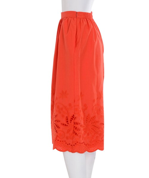 MERCURYDUO（マーキュリーデュオ）の「【DUO】 カットワークガウチョパンツ（パンツ・レディース・オフホワイト/ブラック/オレンジ/イエロー）」の14枚目の写真