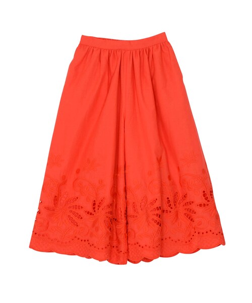 MERCURYDUO（マーキュリーデュオ）の「【DUO】 カットワークガウチョパンツ（パンツ・レディース・オフホワイト/ブラック/オレンジ/イエロー）」の19枚目の写真