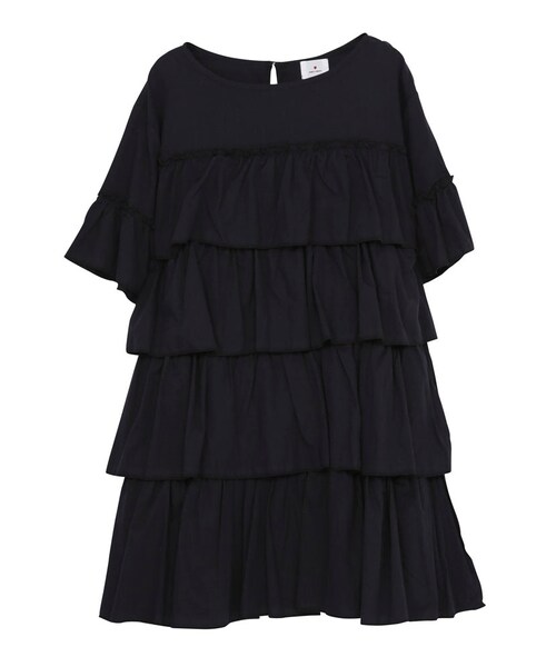 merry jenny（メリージェニー）の「フレアAラインワンピース（ワンピース/ドレス・レディース・オフホワイト/グレー/ネイビー・F）」の3枚目の写真