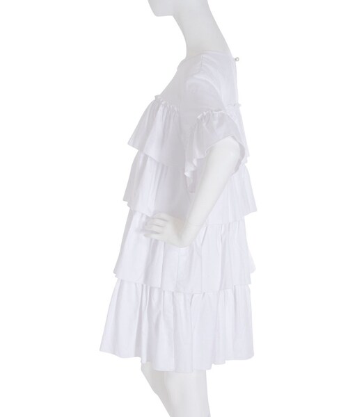 merry jenny（メリージェニー）の「フレアAラインワンピース（ワンピース/ドレス・レディース・オフホワイト/グレー/ネイビー・F）」の7枚目の写真