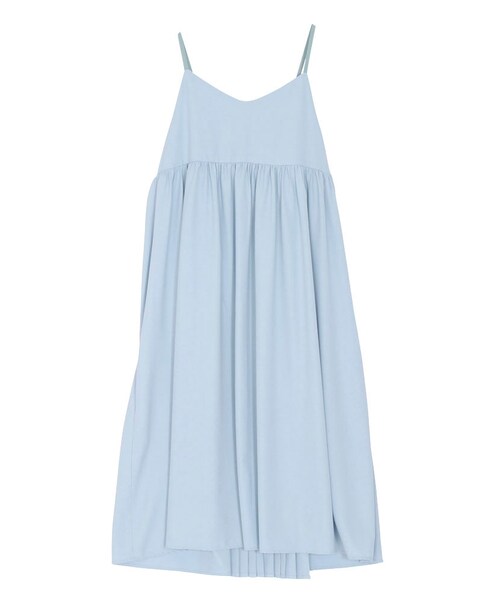 merry jenny（メリージェニー）の「バックプリーツキャミワンピース（ワンピース/ドレス・レディース・グレー/アイスブルー・F）」の2枚目の写真