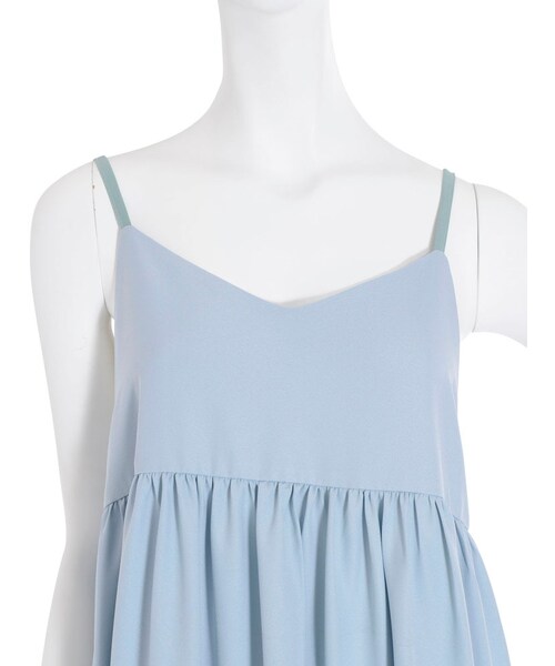 merry jenny（メリージェニー）の「バックプリーツキャミワンピース（ワンピース/ドレス・レディース・グレー/アイスブルー・F）」の10枚目の写真