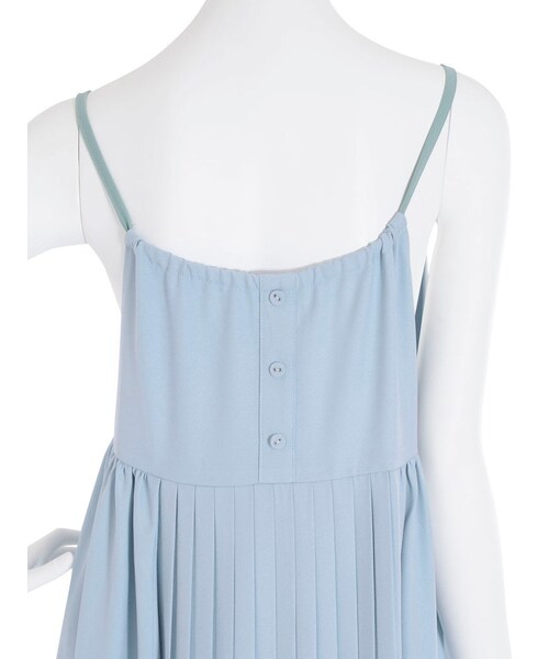 merry jenny（メリージェニー）の「バックプリーツキャミワンピース（ワンピース/ドレス・レディース・グレー/アイスブルー・F）」の9枚目の写真