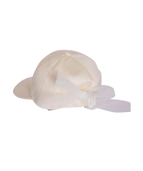 merry jenny(メリージェニー)の「チュールリボンcap(帽子・レディース・オフホワイト/グレー/ピンク・F)」の14枚目の写真