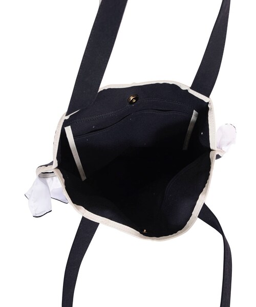 merry jenny（メリージェニー）の「ハートフリルトート（バッグ・レディース・アイボリー/ブラック/ピンク・F）」の9枚目の写真