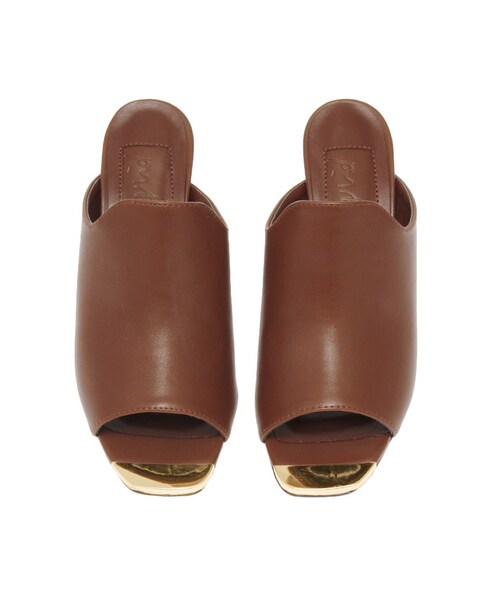 Ungrid（アングリッド）の「スクエアオープントゥサンダル（シューズ・レディース・ブラック/ブラウン・S/M/L）」の5枚目の写真