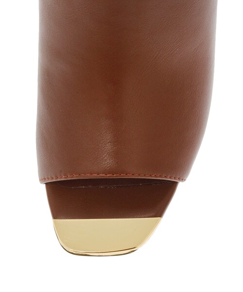 Ungrid（アングリッド）の「スクエアオープントゥサンダル（シューズ・レディース・ブラック/ブラウン・S/M/L）」の7枚目の写真