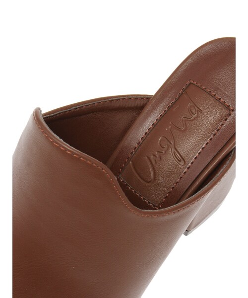 Ungrid（アングリッド）の「スクエアオープントゥサンダル（シューズ・レディース・ブラック/ブラウン・S/M/L）」の9枚目の写真