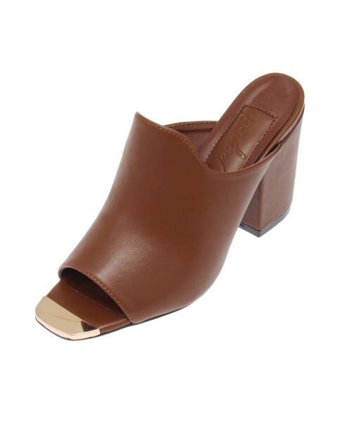 Ungrid（アングリッド）の「スクエアオープントゥサンダル（シューズ・レディース・ブラック/ブラウン・S/M/L）」の8枚目の写真