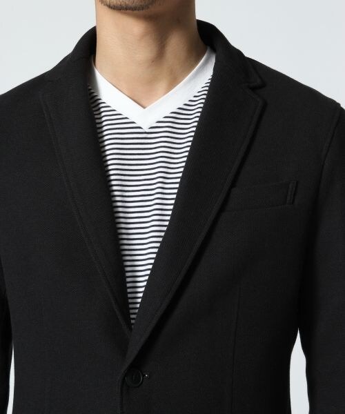 BLISS POINT（ブリスポイント）の「カノコテーラードジャケット（ジャケット/アウター・メンズ・ブラック/グレー・M）」の9枚目の写真