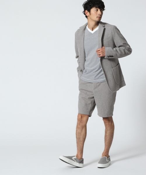 BLISS POINT（ブリスポイント）の「カノコテーラードジャケット（ジャケット/アウター・メンズ・ブラック/グレー・M）」の4枚目の写真