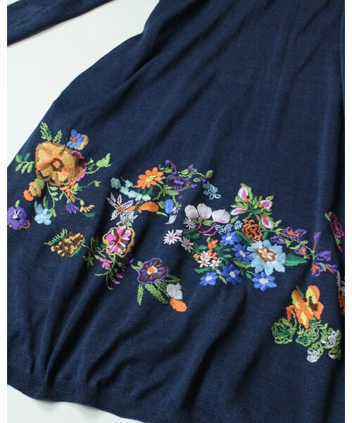 45R(フォーティファイブアール)の「インディゴギマニット刺繍 45R(フォーティファイブアール)の「インディゴギマニット刺繍