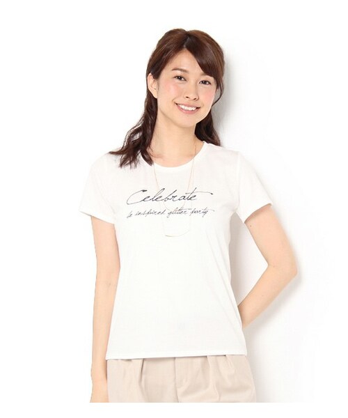Laboratory Work ラボラトリーワーク の ネックレス付き英字プリントtシャツ その他 Wear