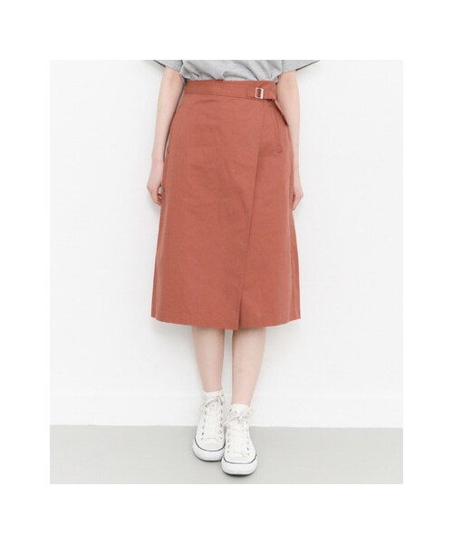 KBF（ケイビーエフ）の「ラップガウチョパンツ（パンツ・レディース・ICE/L/KHAKI/L/BROWN・one）」の10枚目の写真