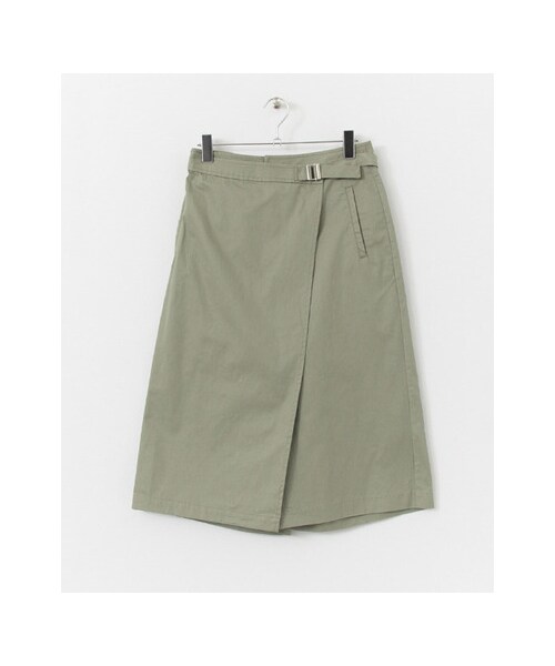 KBF（ケイビーエフ）の「ラップガウチョパンツ（パンツ・レディース・ICE/L/KHAKI/L/BROWN・one）」の3枚目の写真