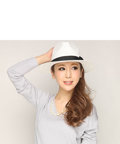 Rocotta by MOERY（ロコッタ）の「Rocotta(ロコッタ) Vネックニットトップス（ニット/セーター・レディース・ホワイト/ネイビー/ペールグレー/アイスブルー/スモーキーピンク・FREE）」の11枚目の写真