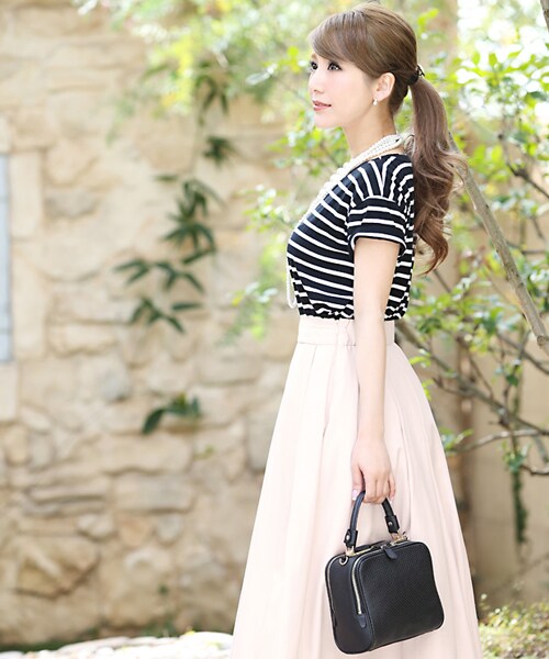 Rocotta by MOERY（ロコッタ）の「ミニスクエアバッグ（ハンドバッグ・レディース・ホワイト/ブラック・FREE）」の5枚目の写真