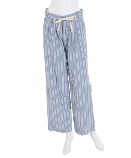 Ungrid（アングリッド）の「ワイドラフタックパンツ（パンツ・レディース・オフホワイト/ブルー・F）」の8枚目の写真