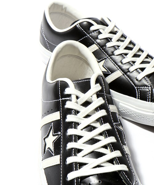 CONVERSE（コンバース）の「STAR&BARSLEATHER（シューズ・メンズ・ホワイト/ブラック・27cm/28cm）」の5枚目の写真