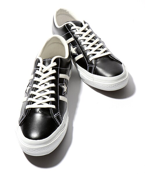 CONVERSE（コンバース）の「STAR&BARSLEATHER（シューズ・メンズ・ホワイト/ブラック・27cm/28cm）」の3枚目の写真
