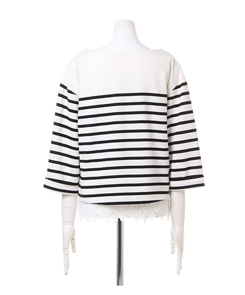 INGNI（イング）の「裾レースタンクアンサンブル／TOPS（トップス・レディース・ｵﾌｸﾛ/ｽﾄﾗｲﾌﾟ/ﾎﾞｰﾀﾞｰ・M）」の2枚目の写真