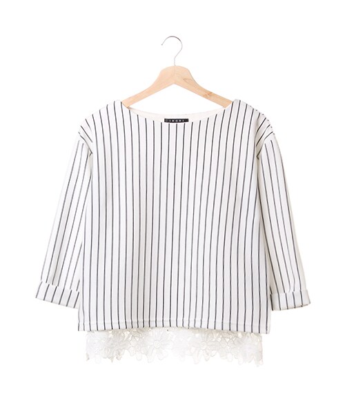 INGNI（イング）の「裾レースタンクアンサンブル／TOPS（トップス・レディース・ｵﾌｸﾛ/ｽﾄﾗｲﾌﾟ/ﾎﾞｰﾀﾞｰ・M）」の11枚目の写真