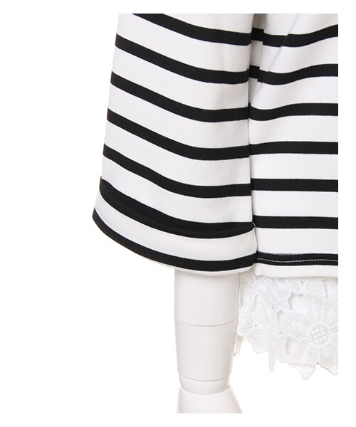 INGNI（イング）の「裾レースタンクアンサンブル／TOPS（トップス・レディース・ｵﾌｸﾛ/ｽﾄﾗｲﾌﾟ/ﾎﾞｰﾀﾞｰ・M）」の4枚目の写真