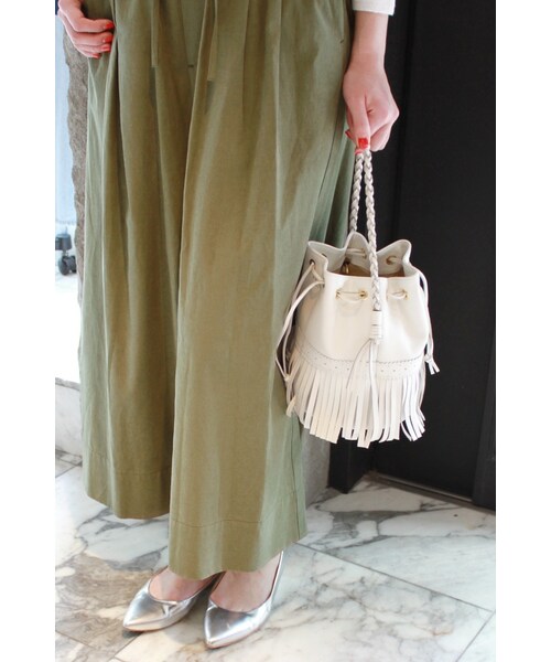 JOURNAL STANDARD（ジャーナルスタンダード）の「《予約》ミリタリークロスクロップドワイドパンツ◆（パンツ・ブラック/キャメル/カーキ・36/38/40）」の9枚目の写真