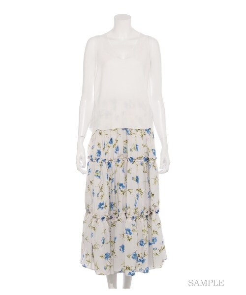 SNIDEL（スナイデル）の「ニットベストコンビワンピース（ニットワンピース・レディース・WHT/GRY/BLK・F）」の10枚目の写真