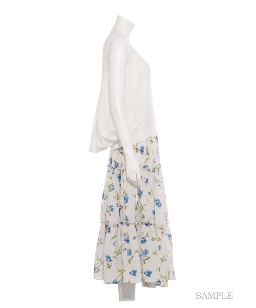 SNIDEL（スナイデル）の「ニットベストコンビワンピース（ニットワンピース・レディース・WHT/GRY/BLK・F）」の6枚目の写真