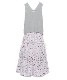 SNIDEL | ニットベストコンビワンピース(ワンピース/ドレス)