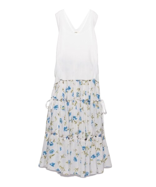 SNIDEL（スナイデル）の「ニットベストコンビワンピース（ニットワンピース・レディース・WHT/GRY/BLK・F）」の4枚目の写真