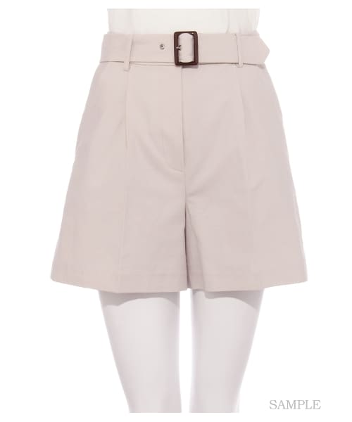 SNIDEL(スナイデル)の「ベルト付きショートパンツ(ショートパンツ・レディース・BEG/NVY・0/1)」の9枚目の写真