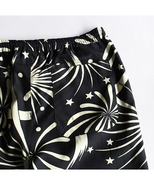 SASQUATCHfabrix.（サスクワァッチファブリックス）の「Fire Works Aloha Shorts（パンツ・Black x Yellow/Black x Crazy Color・S/M/L）」の7枚目の写真