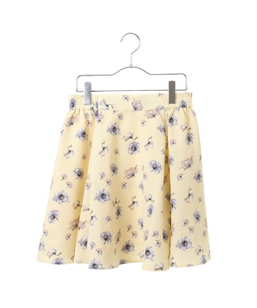 earth music&ecology（アースミュージックアンドエコロジー）の「＜WEB限定大きな・小さなサイズ＞スキスカ フラワーミニスカート（スカート・オフホワイト/イエロー/ネイビー・XS/L）」の2枚目の写真