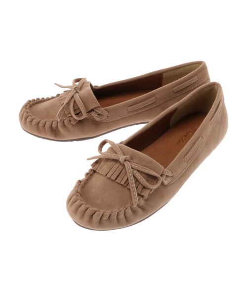 earth music&ecology（アースミュージックアンドエコロジー）の「＜WEB限定大きな・小さなサイズ＞モカカジュアルシューズ（シューズ・グレー/ベージュ/キャメル・25cm）」の4枚目の写真