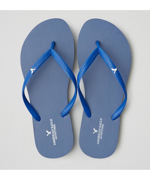 American Eagle（アメリカンイーグル）の「AEOフリップフロップ（ビーチサンダル・レディース・ブラック/ヘザーグレー/シルバー/レド/ホワイト/ブルー/バーガンディー・S/M/L）」の4枚目の写真