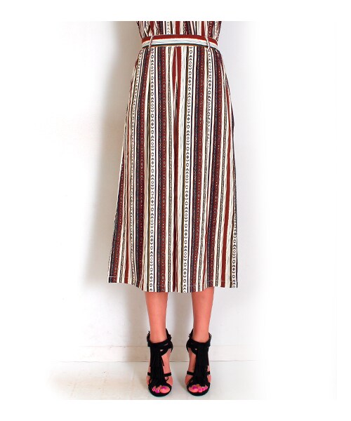 ANAP（アナップ）の「エスニック柄ロングガウチョパンツ【別売りSETUP】（パンツ・レディース・ブラウン/ブラック・one size）」の8枚目の写真