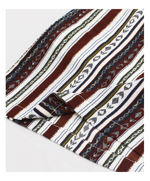 ANAP（アナップ）の「エスニック柄ロングガウチョパンツ【別売りSETUP】（パンツ・レディース・ブラウン/ブラック・one size）」の12枚目の写真