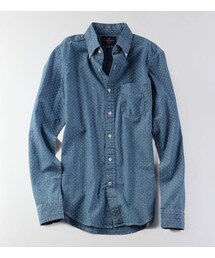 American Eagle | AEOプリントシャンブレーシャツ(シャツ/ブラウス)