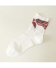 靴下屋 | バンダナ柄ピコショートソックス(レッグウェア)