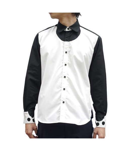 NIRAME.CO（ニラメッコ）の「白熊しゃつ。　モノトーン（シャツ/ブラウス・メンズ・その他）」の3枚目の写真