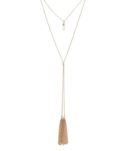 FOREVER 21（フォーエバー トゥエンティーワン）の「FOREVER 21 tassel layered necklace（ネックレス・レディース・Gold・ONE SIZE）」の2枚目の写真