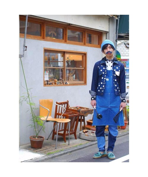 NIRAME.CO(ニラメッコ)の「Eじゃん ネイビードット(その他アウター・メンズ・その他)」の2枚目の写真